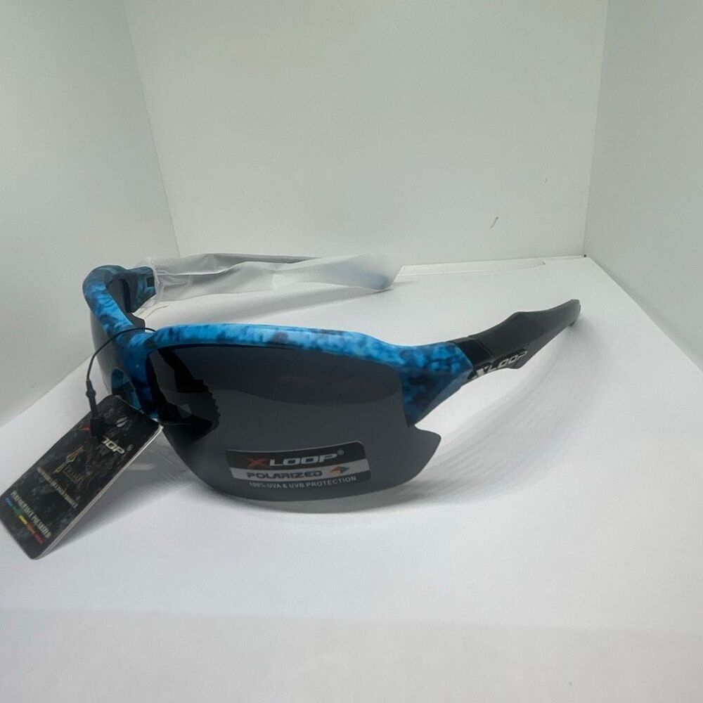 X-Loop Polarized Wrap Around Sport Sunglasses UV400 Protection